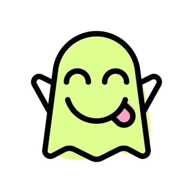 Gülümseyen, komik, korkunç, dilsiz bir hayalet.