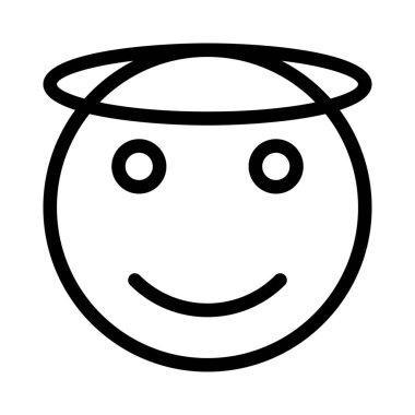 Kutsanmış hissettiğin için üstünde halo yüzük olan melek emojisi.
