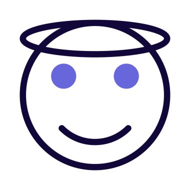 Kutsanmış hissettiğin için üstünde halo yüzük olan melek emojisi.