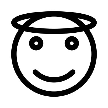 Kutsanmış hissettiğin için üstünde halo yüzük olan melek emojisi.
