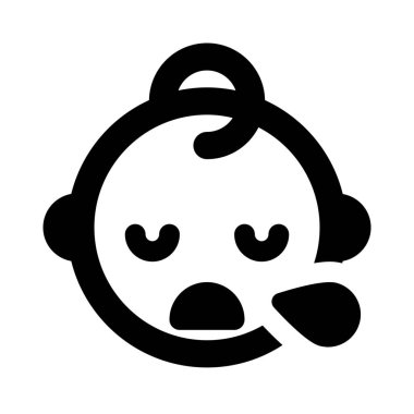 Yorgun ya da uykulu bebek emojisi