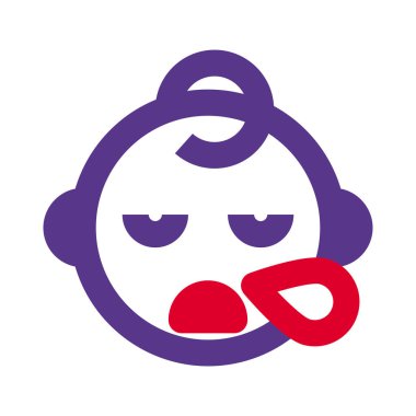 Yorgun ya da uykulu bebek emojisi