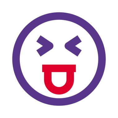 İnternette paylaşılan dil emojisi ile şaşı yüz.