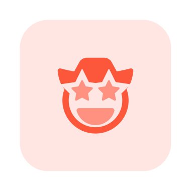 Kovboy gözlerinde takılı kalmış bir yıldız.