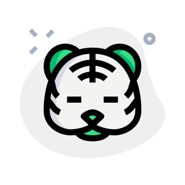 Gözleri kapalı gülümseyen kaplan sosyal medyada paylaştı