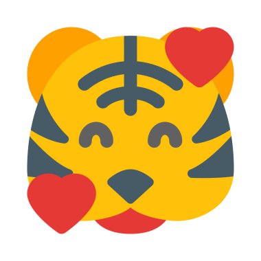 Gülen kaplan ve kalp yüz ifadeleri etrafında dönüyor.