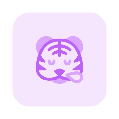 Burnundan ter damlayan kaplan horlaması.