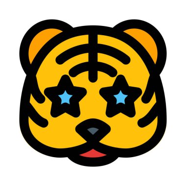 Kaplanın gözlerine yapışmış bir yıldız.