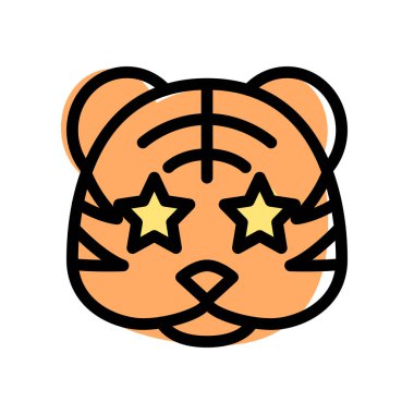 Kaplanın gözlerine yapışmış bir yıldız.