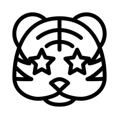 Kaplanın gözlerine yapışmış bir yıldız.