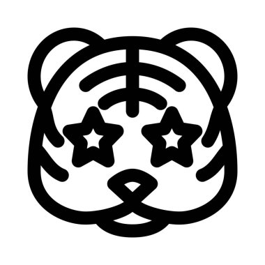 Kaplanın gözlerine yapışmış bir yıldız.