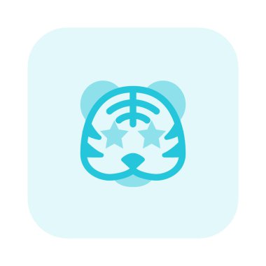 Kaplanın gözlerine yapışmış bir yıldız.