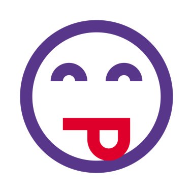 Gözleri kapalı gülümseyen emoji.