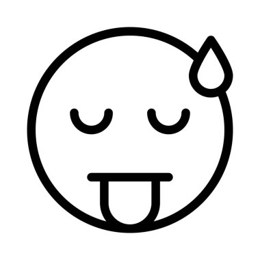 Yorgun ve terli ifadeler.