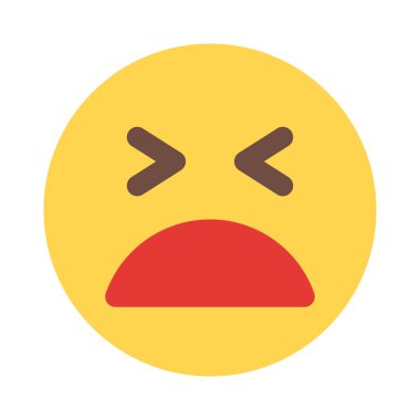 Gözleri kapalı, yorgun emoji internette paylaşılıyor.