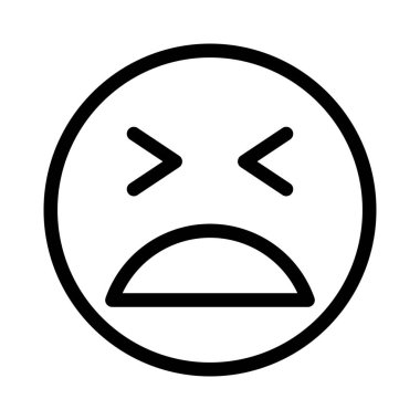 Gözleri kapalı, yorgun emoji internette paylaşılıyor.