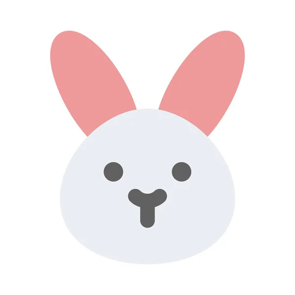 Wild Rabbit Mouth Pictorial Representation Emoji — ストックベクタ