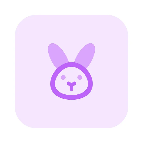 Lapin Sauvage Sans Bouche Représentation Picturale Emoji — Image vectorielle