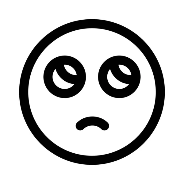 Στριφογυρίζει Μάτια Για Οτιδήποτε Παράξενο Συμβαίνει Emoji — Διανυσματικό Αρχείο