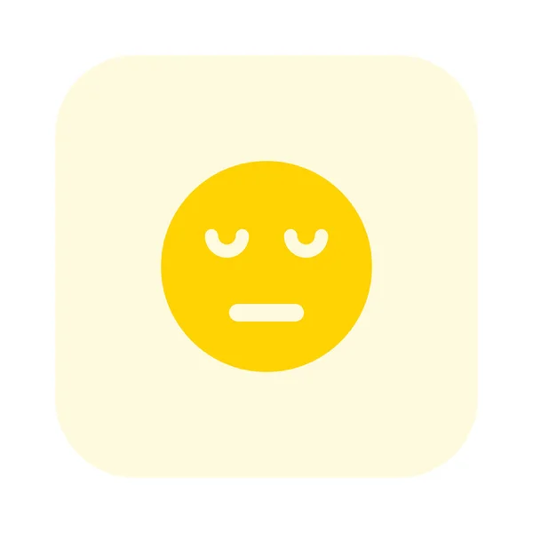 Triste Expression Faciale Emoticon Partagé Sur Messager — Image vectorielle