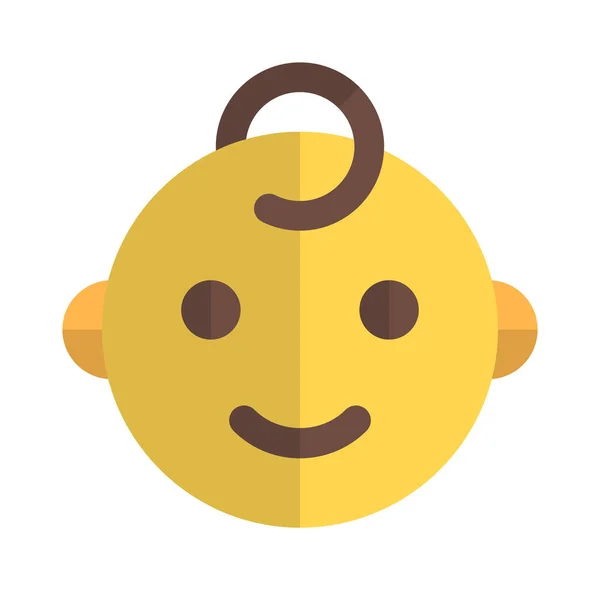 Sorrindo Bebê Representação Pictórica Para Internet Messenger —  Vetores de Stock