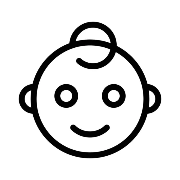 Sorrindo Bebê Representação Pictórica Para Internet Messenger —  Vetores de Stock
