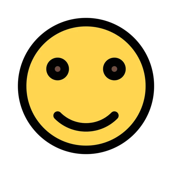 Mosolygós Arc Emoji Egy Mosollyal Internetes Hírnök — Stock Vector