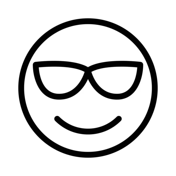 Emoticon Sorrindo Legal Com Guarda Sol Compartilhado Internet —  Vetores de Stock