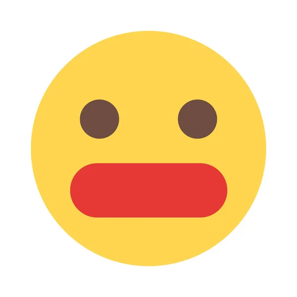 Grimacing Nervous Emoji Face Shared Internet — 스톡 벡터