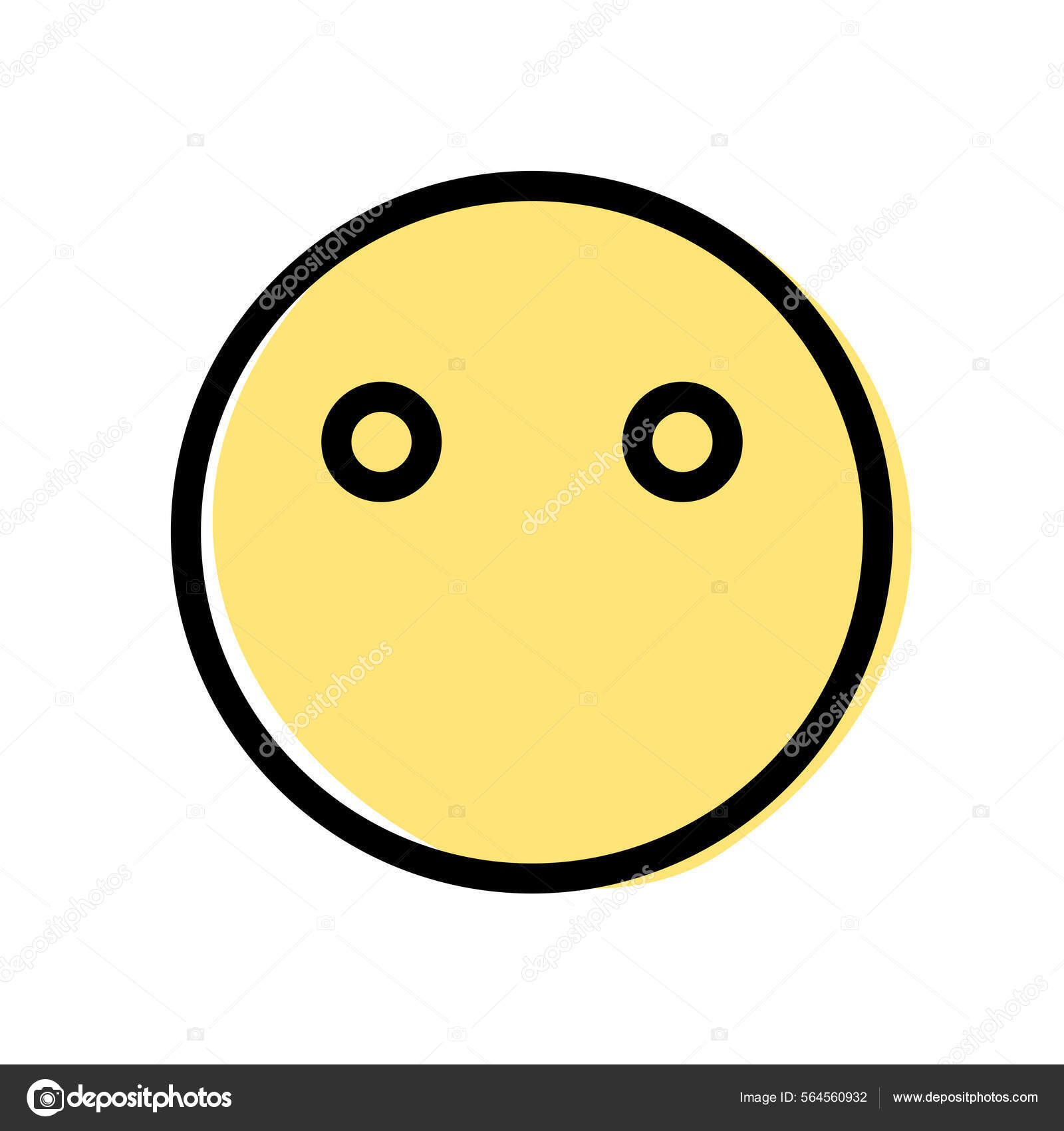 Faceless Emoji Face Identity Share Online Chat Stock Illustration by