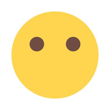 Sohbet sırasında yüzsüz emoji yüzü paylaşımı