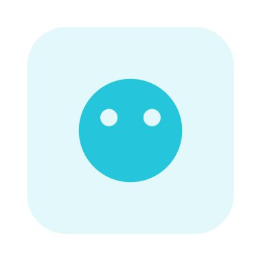 Sohbet sırasında yüzsüz emoji yüzü paylaşımı