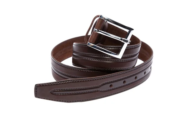 Man's fashion belt isolated on a white background — Stock Photo, Image