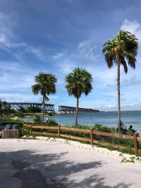 Florida Keys 'deki Bahia Honda Eyalet Parkı' nda manzara