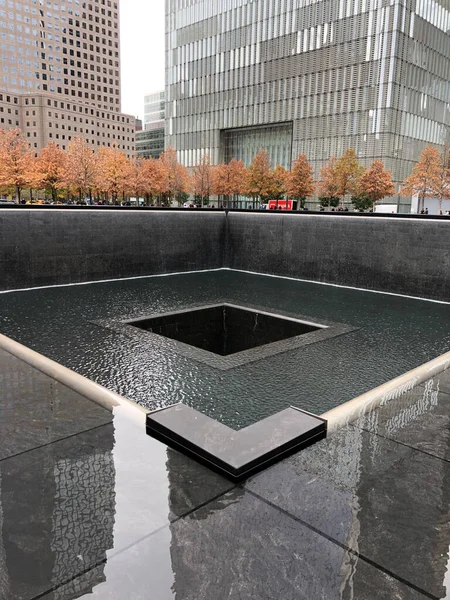 New York City United States November National September Memorial Commemorating Imágenes de stock libres de derechos