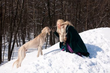 saluki ve sarışın