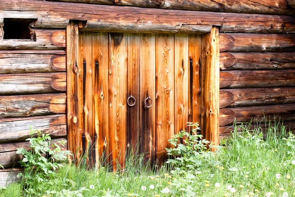 Houten poort — Stockfoto