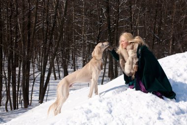 saluki ve sarışın
