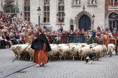 Kutsal kan Bruges (Brugge alayı yükseliş gününde)