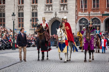 Kutsal kan Bruges (Brugge alayı yükseliş gününde)