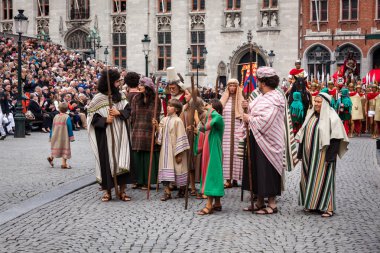 Kutsal kan Bruges (Brugge alayı yükseliş gününde)
