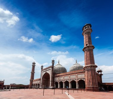JAMA Mescidi - Hindistan en büyük Müslüman Camii. Delhi, Hindistan