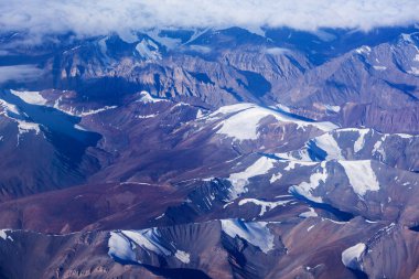 Himalaya Dağları havadan görünümü