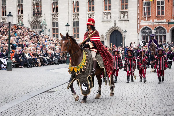 Pochód Świętej krwi na Wniebowstąpienie w Brugia (Brugge) — Zdjęcie stockowe