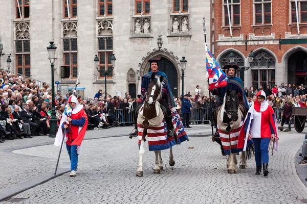 Processie van het heilig bloed op Hemelvaartsdag in Brugge (Brugge) — Stockfoto