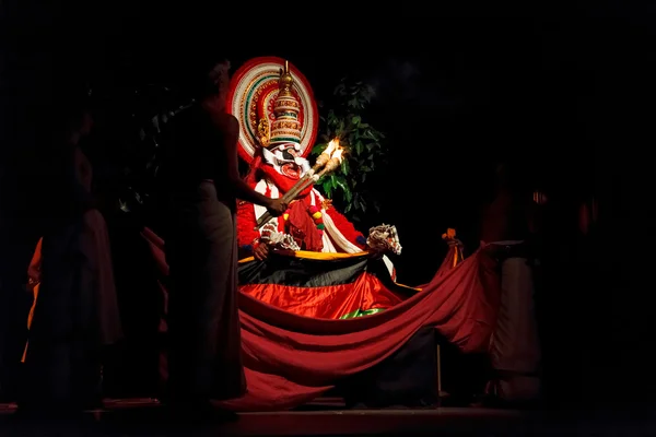 Kathakali dans. bhava bhavanam festival. september 2009. chenna — Stockfoto