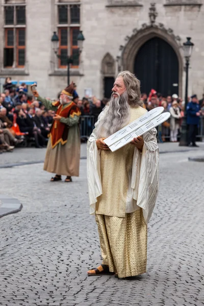 Processie van het heilig bloed op Hemelvaartsdag in Brugge (Brugge) — Stockfoto