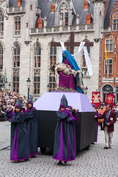 Procession of the Holy Blood on Ascension Day in Bruges (Brugge) — Stock Photo, Image