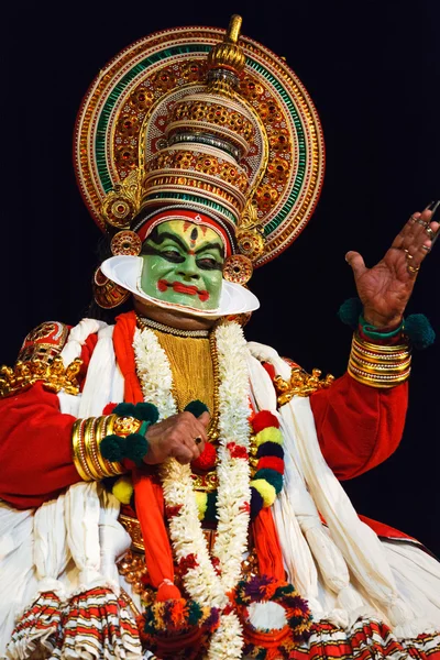 Kathakali 舞蹈。bhava bhavanam 节。2009 年 9 月。chenna — 图库照片