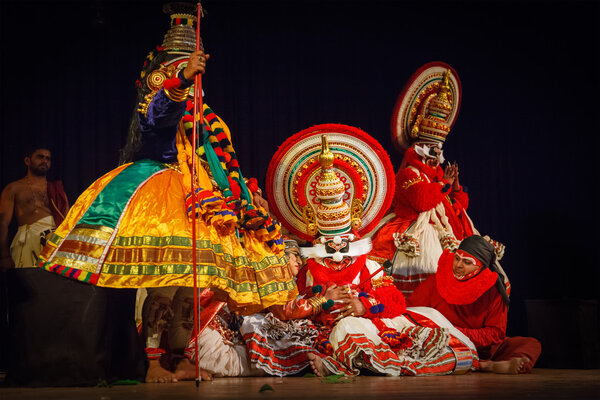 Kathakali dance. Bhava Bhavanam Festival. September 2009. Chenna